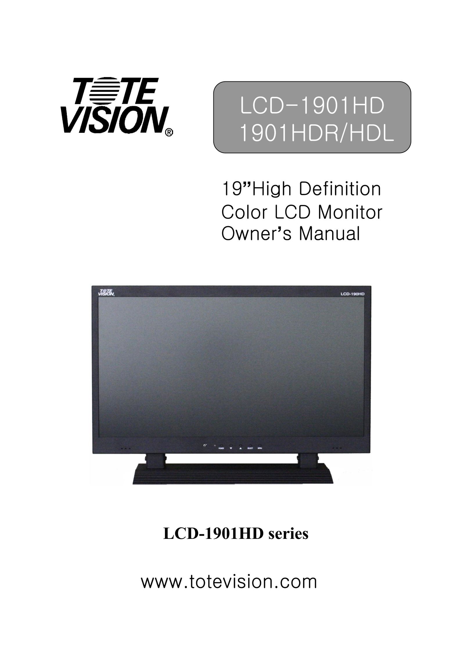 Tote Vision LCD-1901HD Computer Monitor User Manual