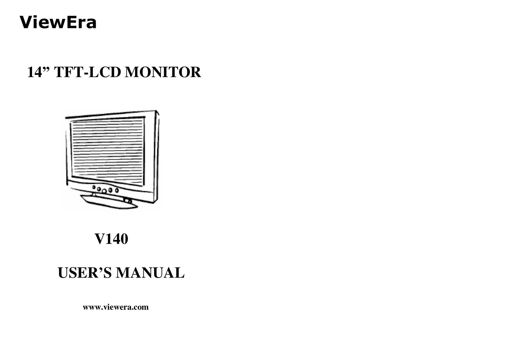 ViewEra V140 Computer Monitor User Manual