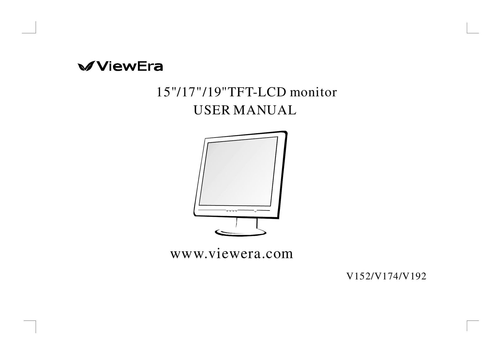 ViewEra V152 Computer Monitor User Manual