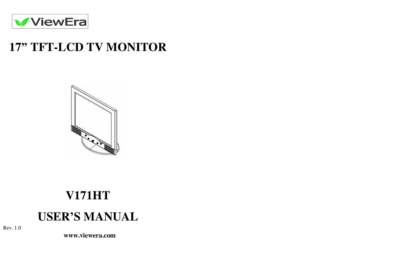 ViewEra V171HT Computer Monitor User Manual