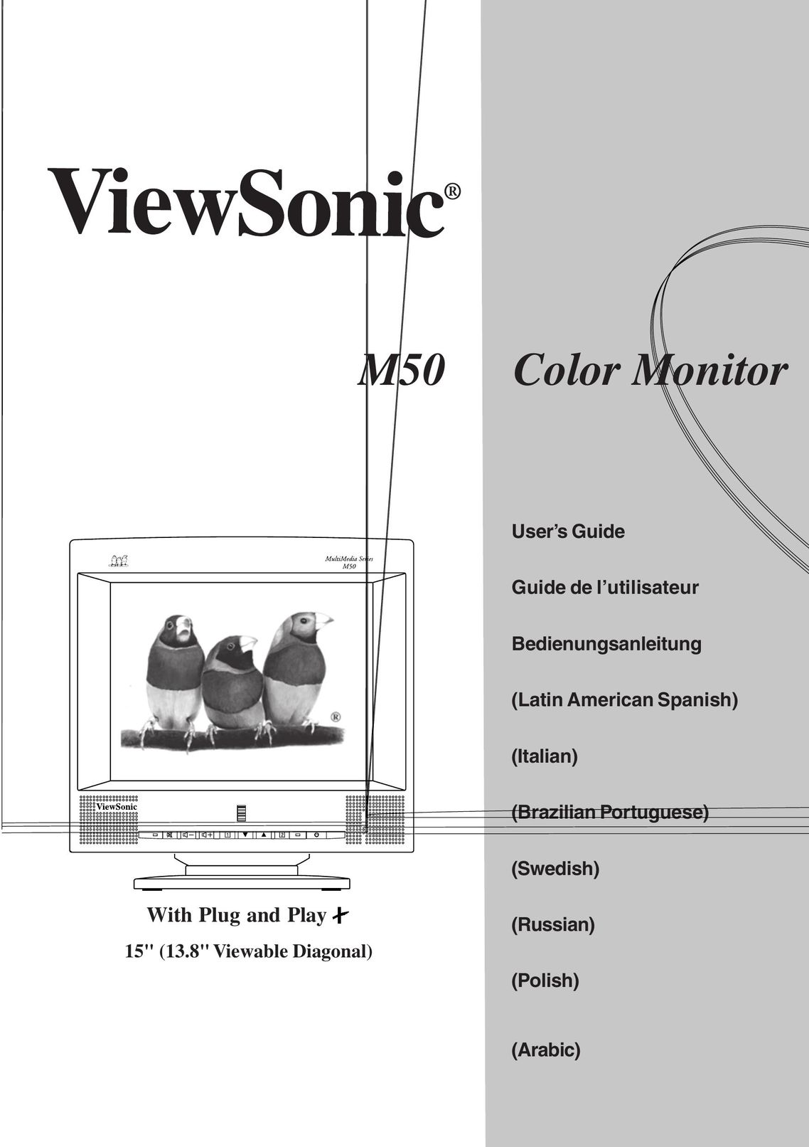 ViewSonic M50 Computer Monitor User Manual
