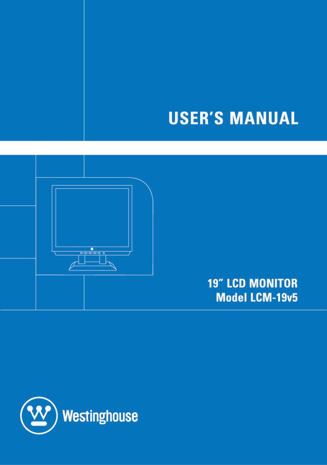 Westinghouse LCM - 19v5 Computer Monitor User Manual