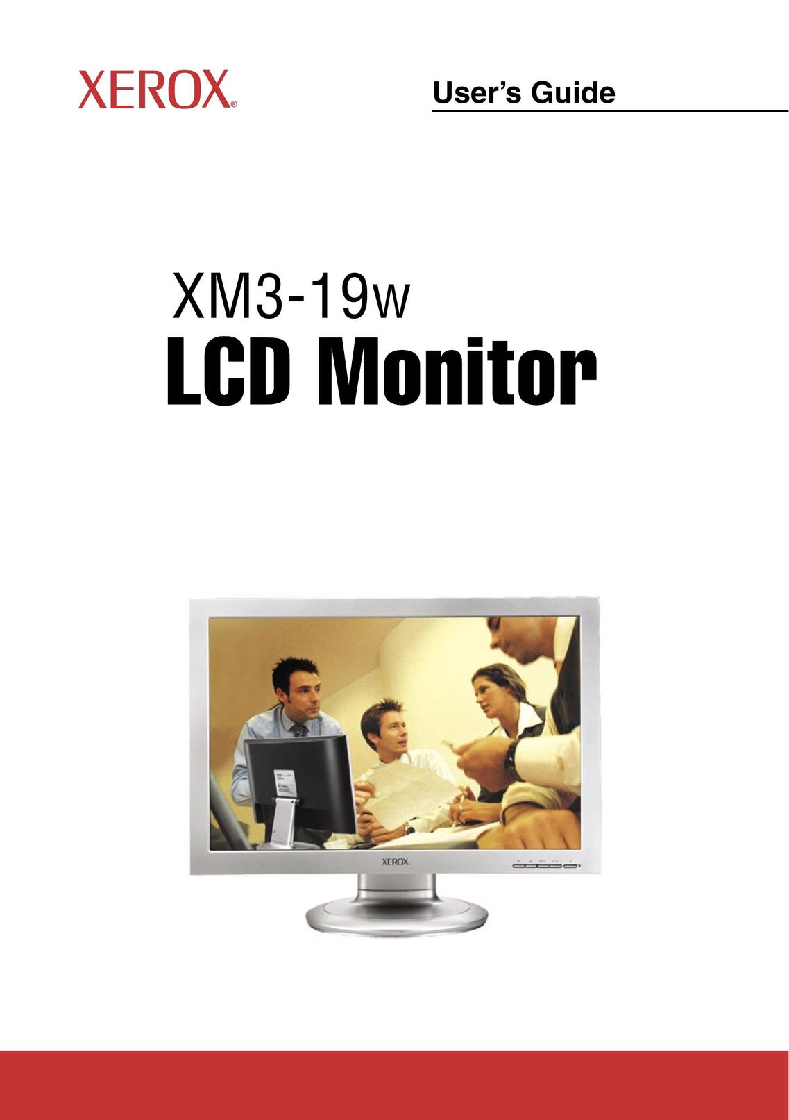 Xerox XM3-19w Computer Monitor User Manual