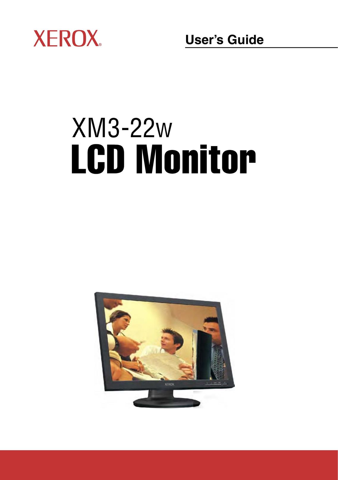 Xerox XM3-22w Computer Monitor User Manual