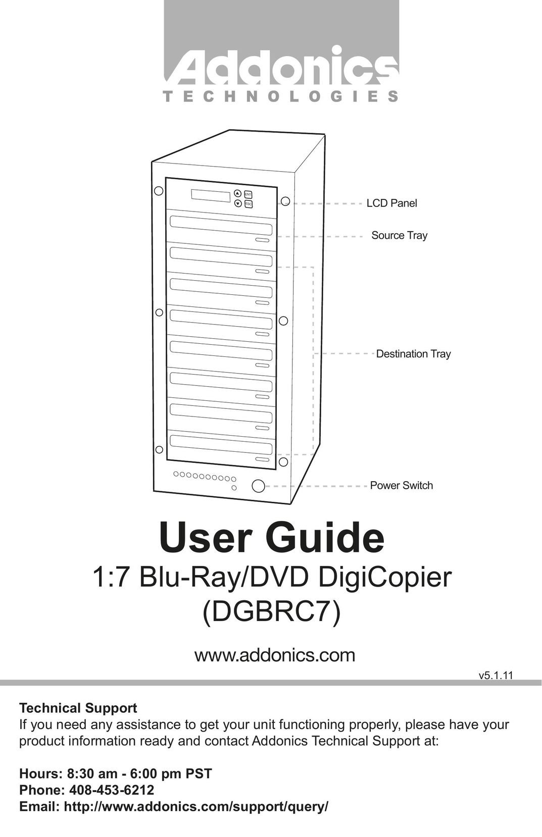 Addonics Technologies DGBRC7 Copier User Manual