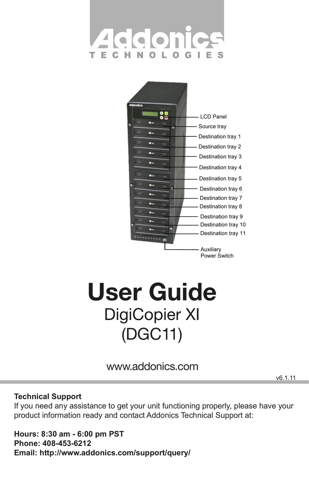 Addonics Technologies DGC11 Copier User Manual