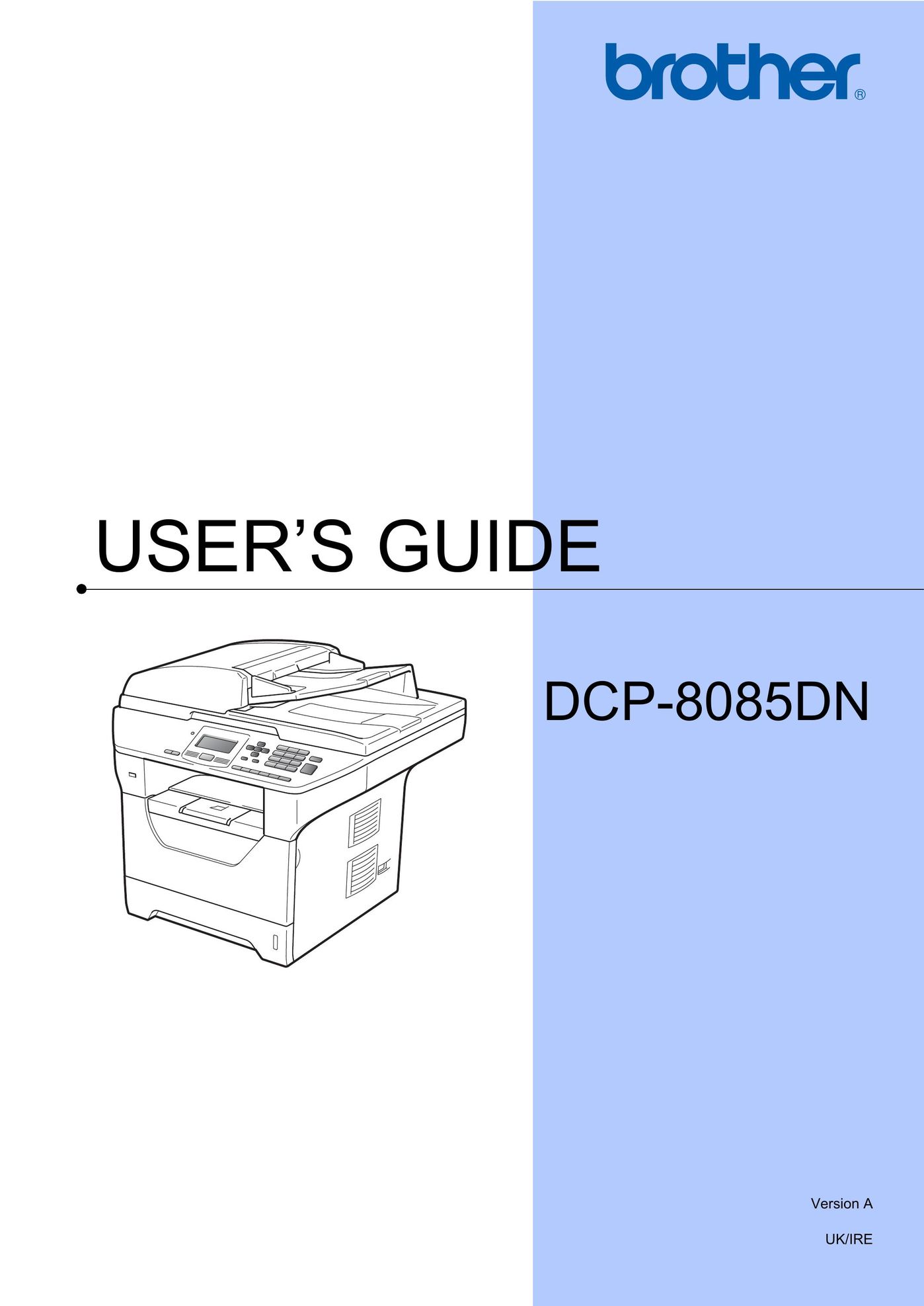 Brother DCP-8085DN Copier User Manual