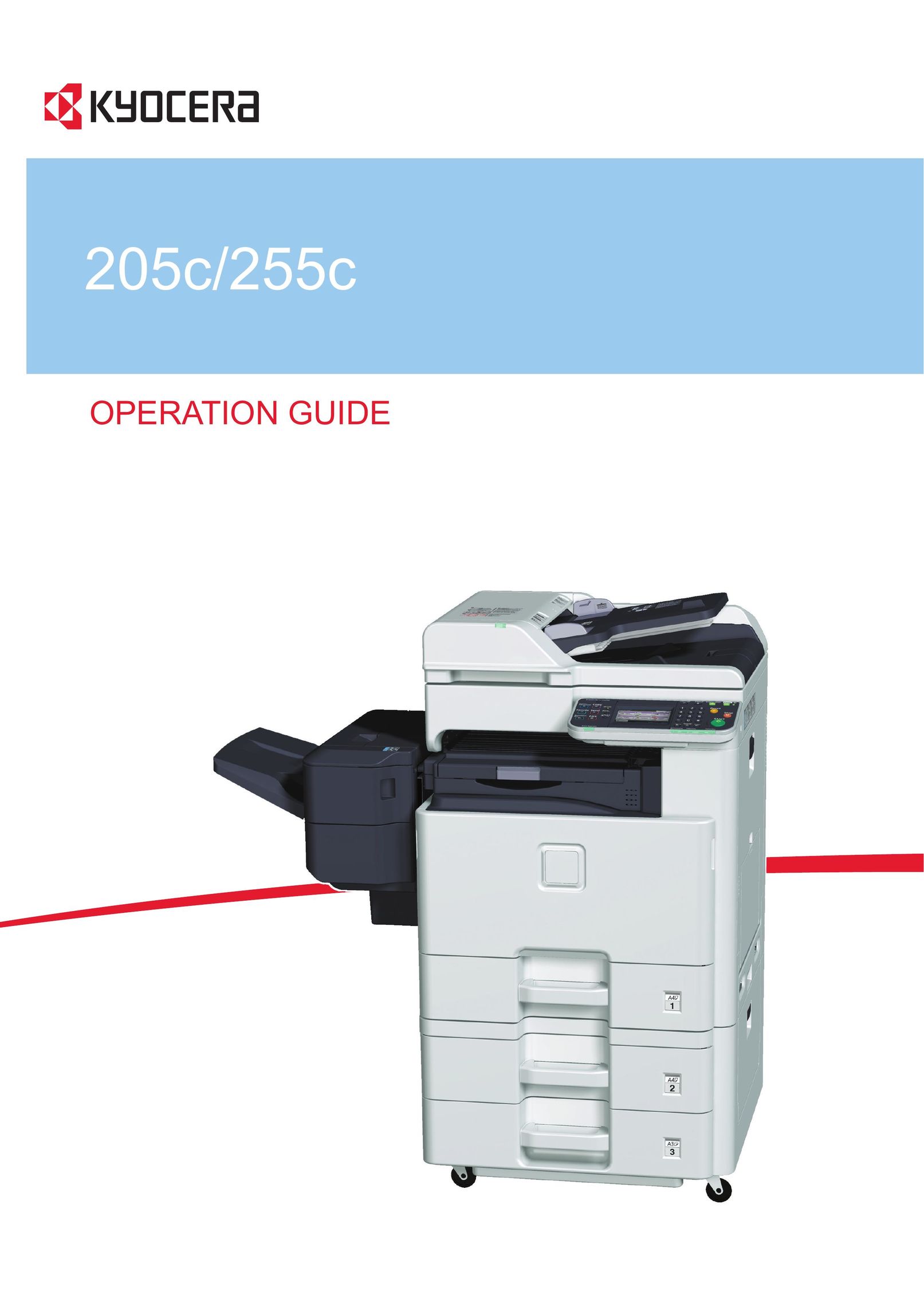 Kyocera 205c.255c Copier User Manual