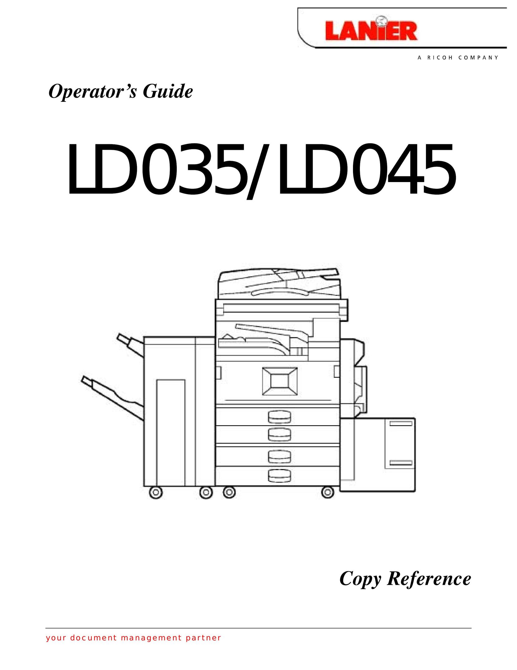 Lanier LD045 Copier User Manual