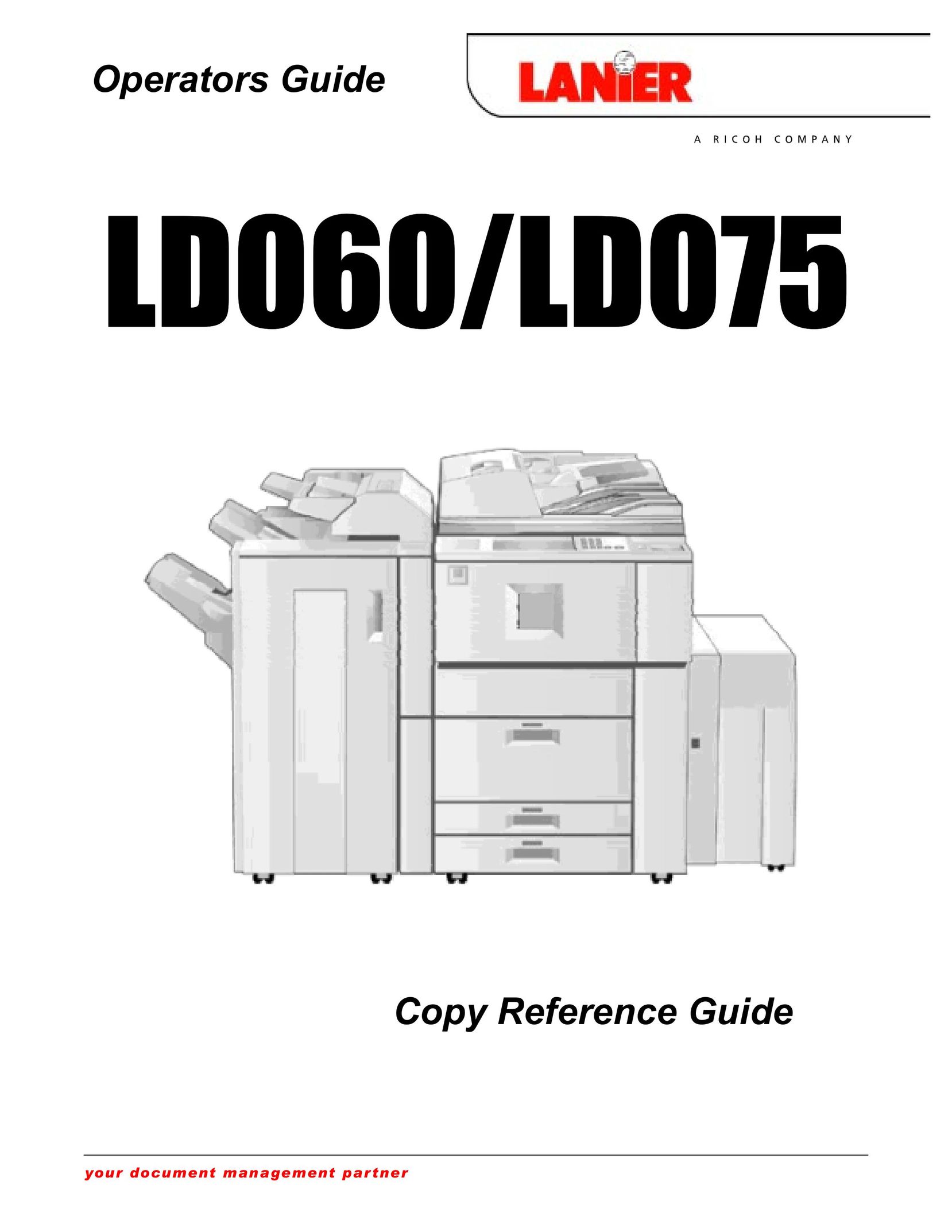Lanier LD075 Copier User Manual