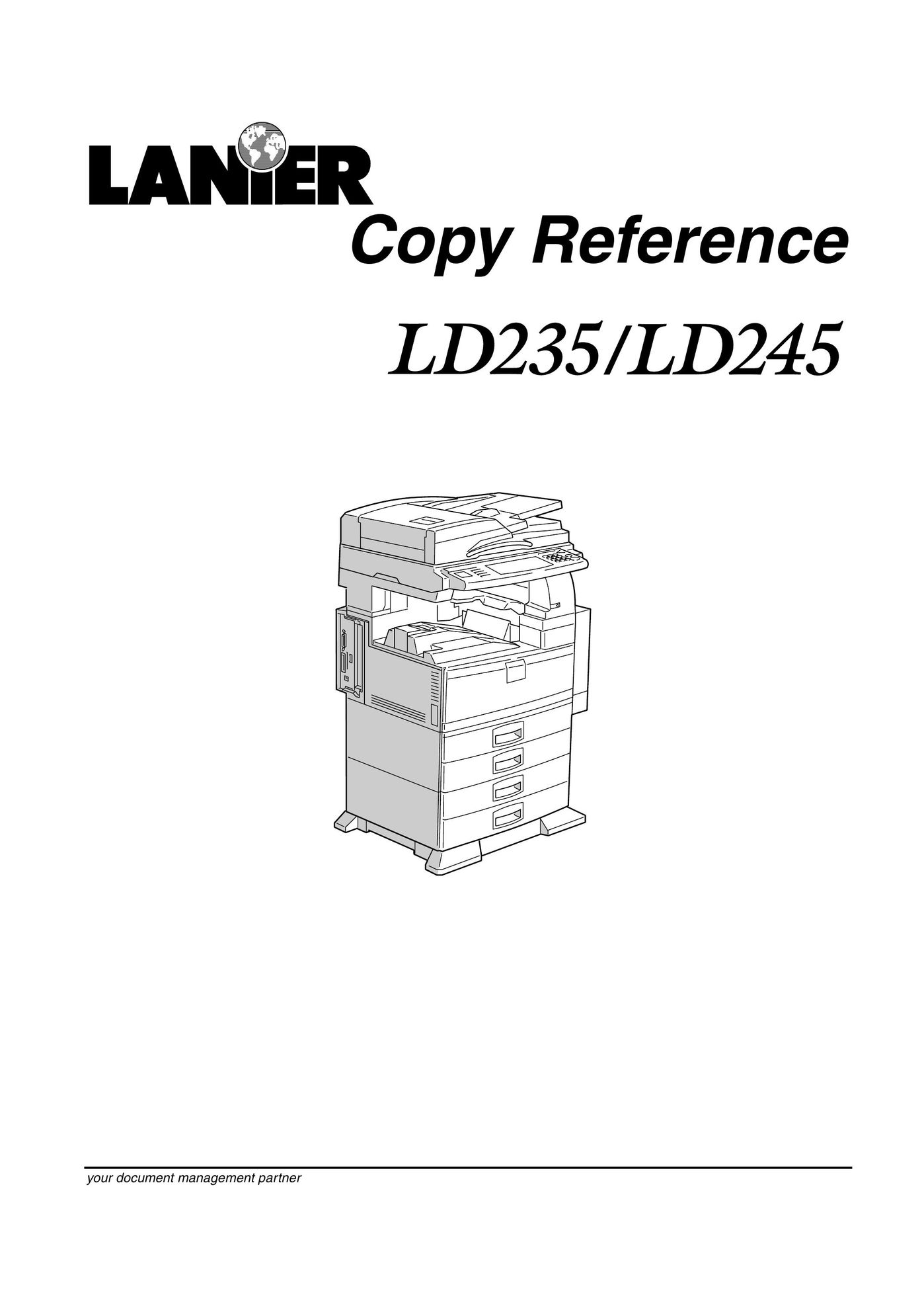 Lanier LD245 Copier User Manual