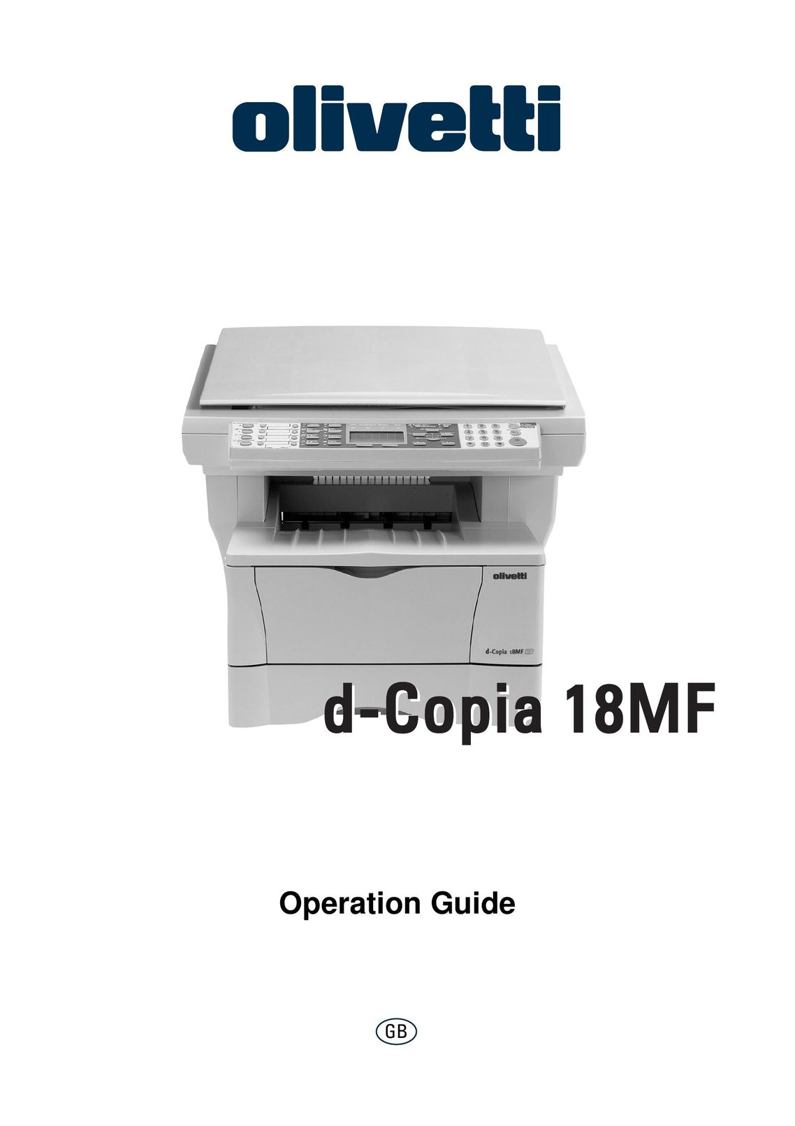 Olivetti 18MF Copier User Manual