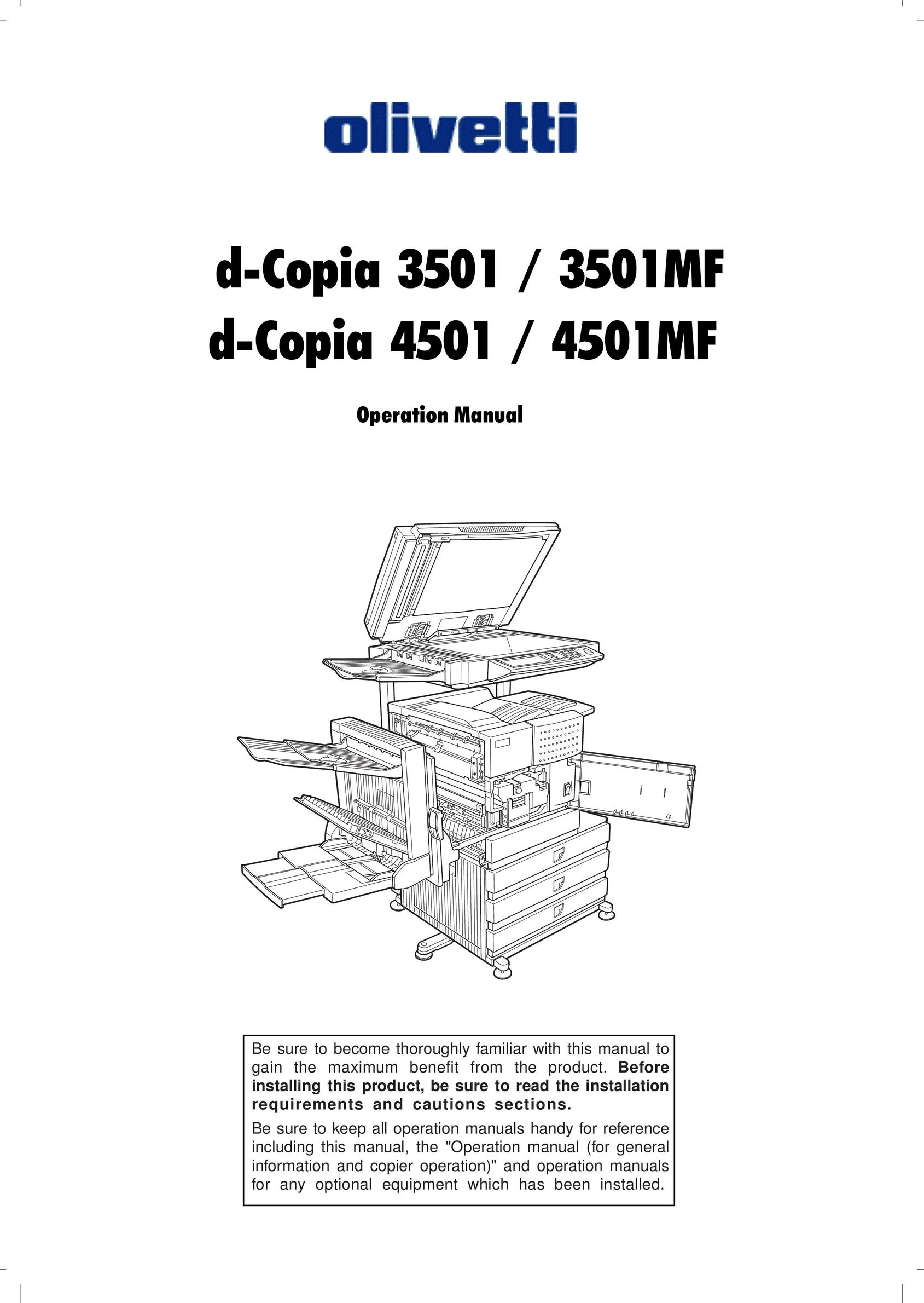 Olivetti 3501MF Copier User Manual