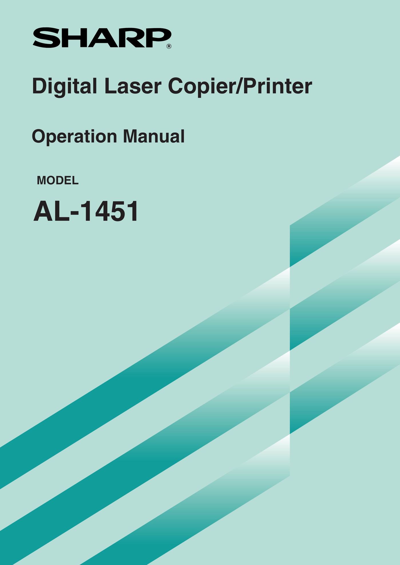Sharp AL-1451 Copier User Manual