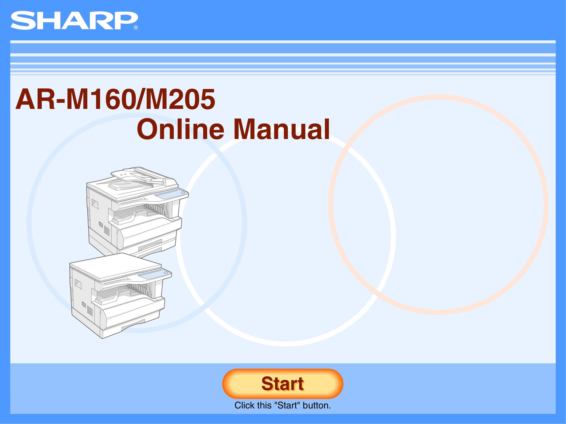 Sharp AR-M160 Copier User Manual