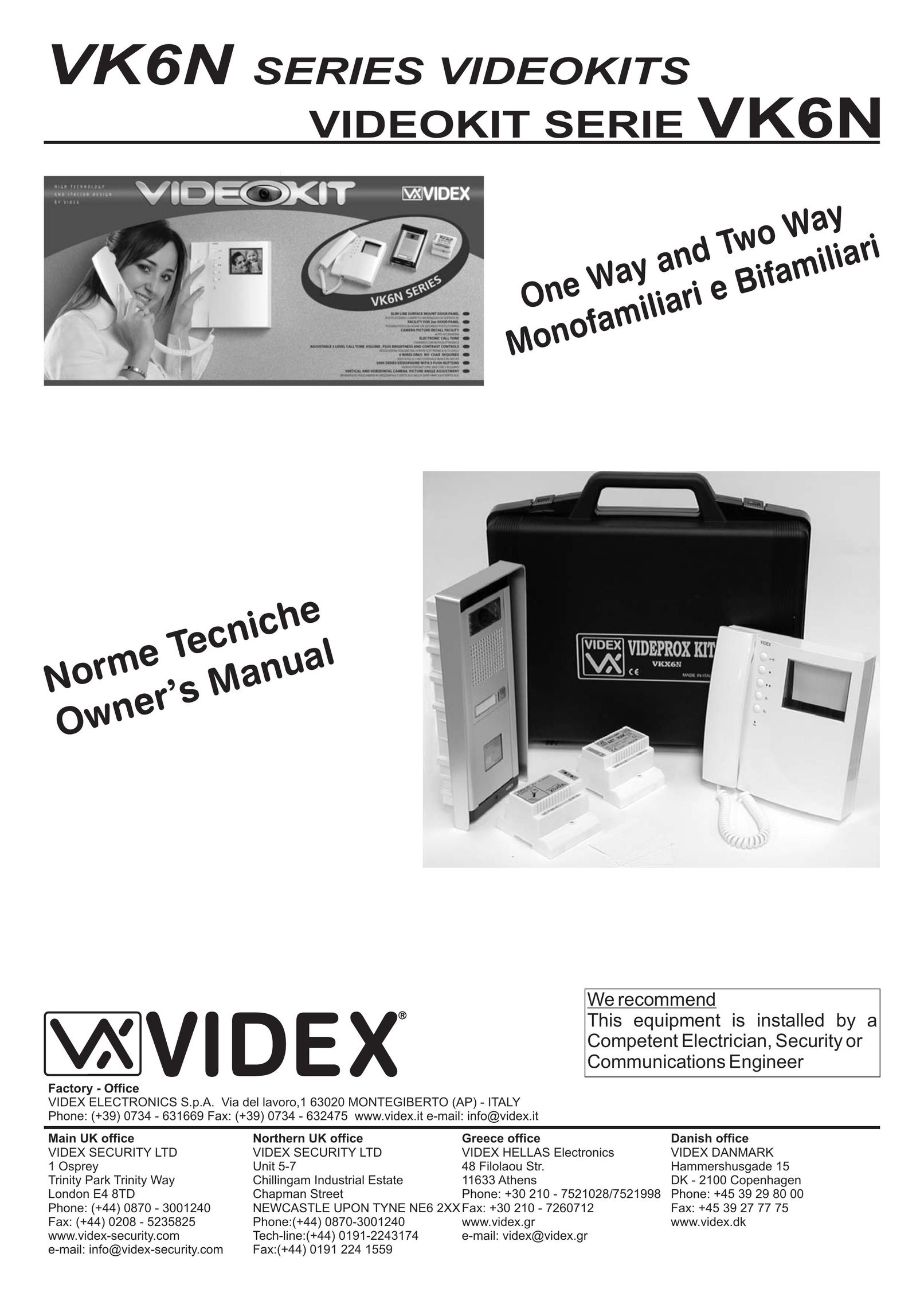 Videx VK6N Copier User Manual