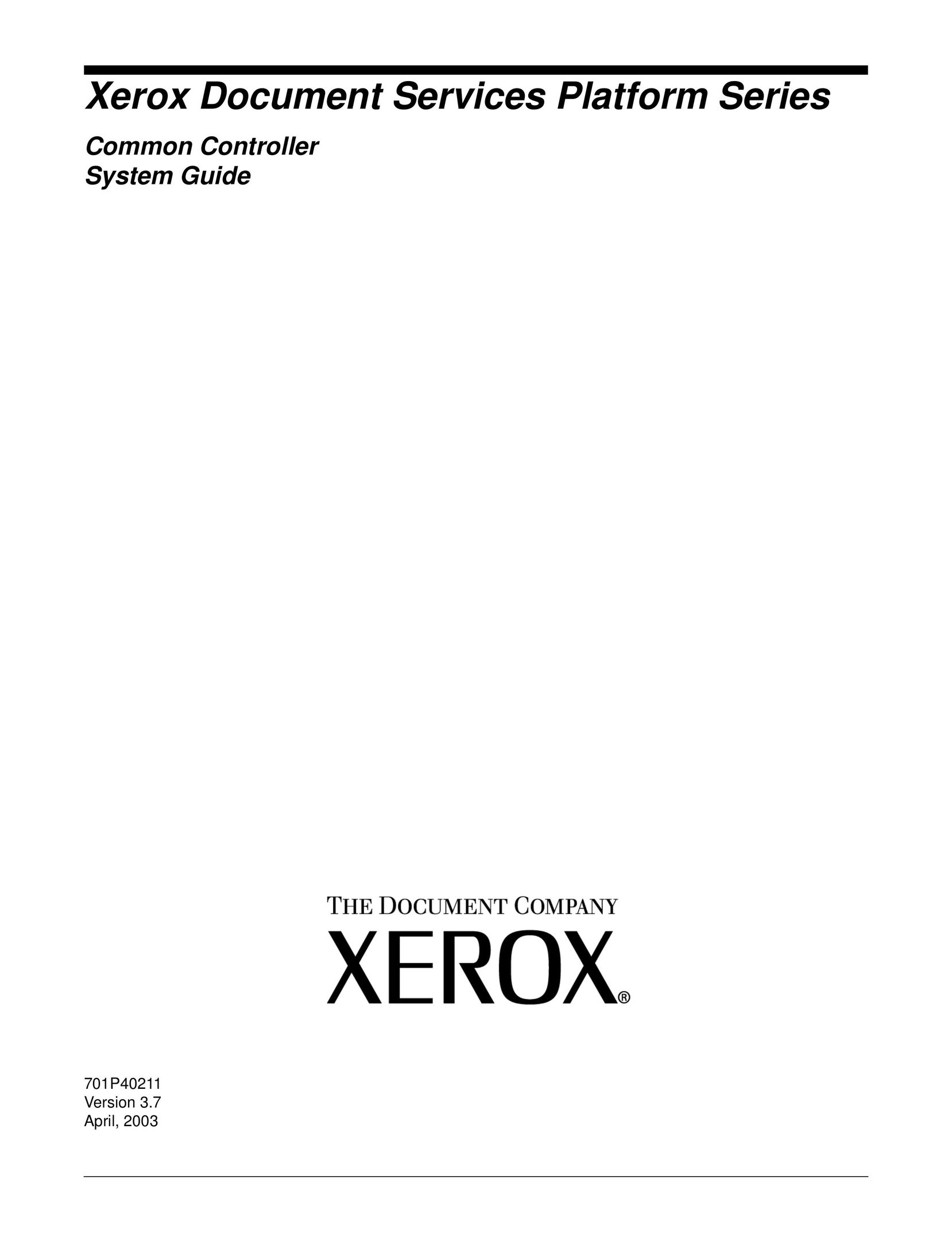 Xerox 701P40211 Copier User Manual