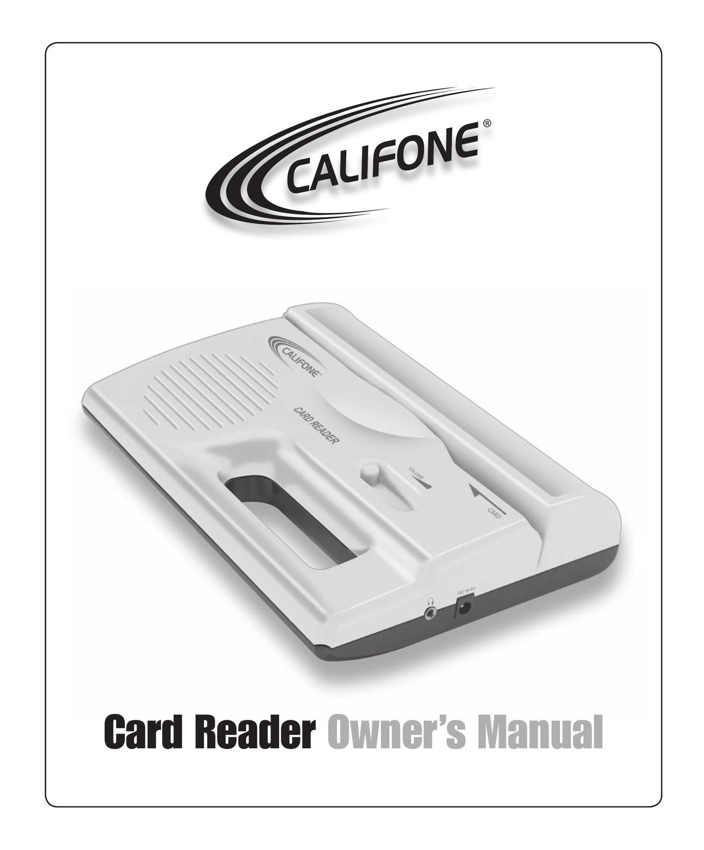 Califone READER Credit Card Machine User Manual