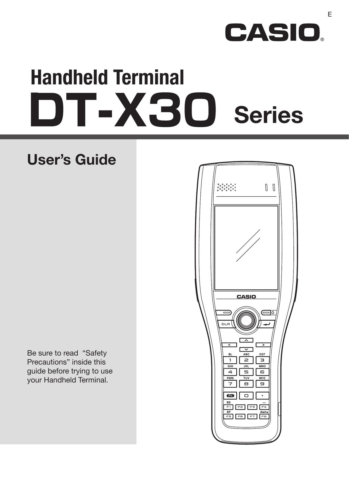 Casio DT-x30 Credit Card Machine User Manual