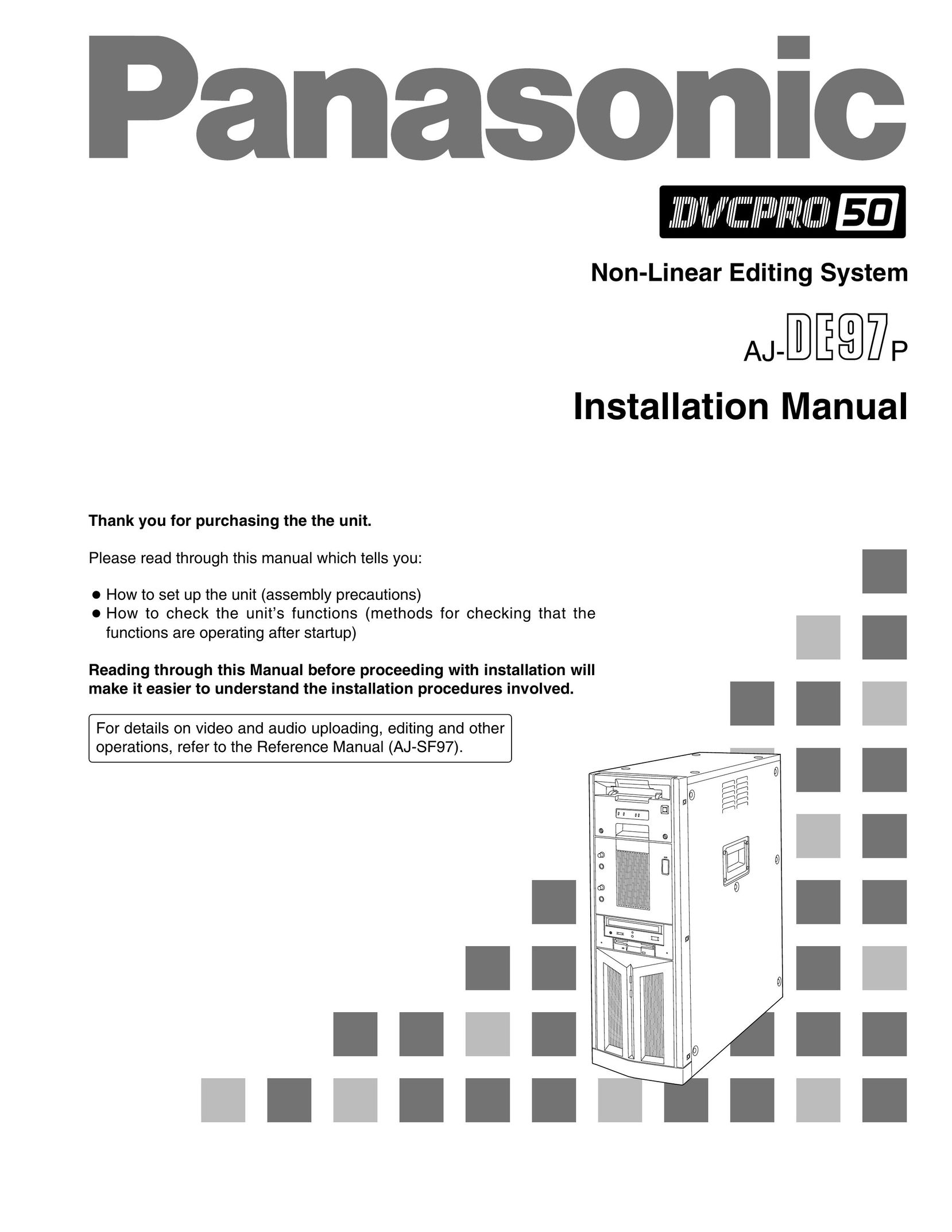 Panasonic AJ-DE97P Credit Card Machine User Manual