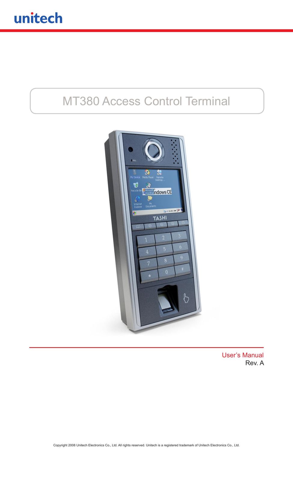 Unitech MT380 Credit Card Machine User Manual