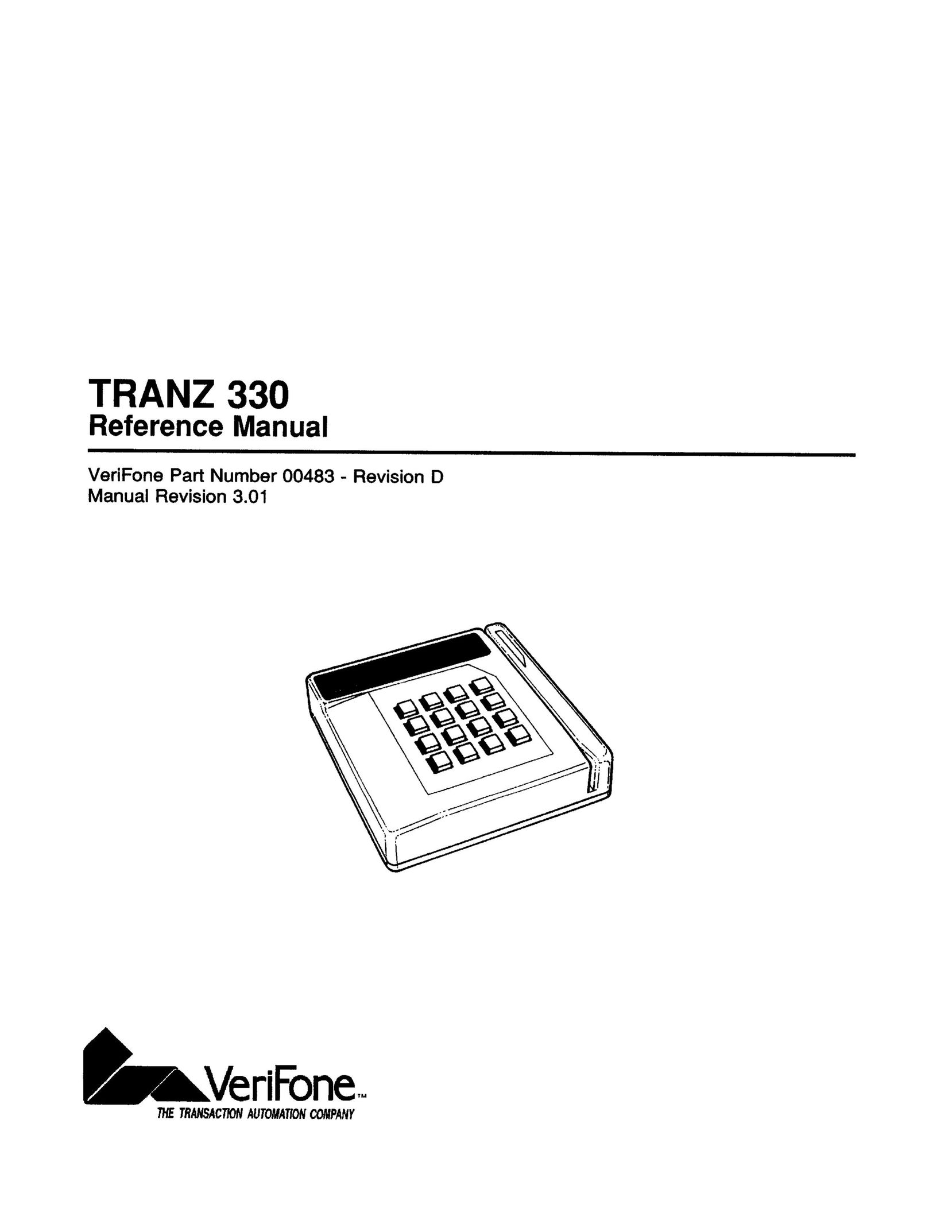 VeriFone 00483 - Revision D Credit Card Machine User Manual