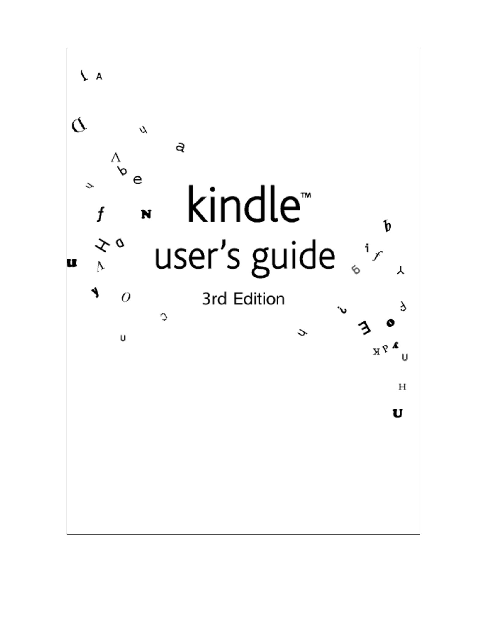 Amazon 23-000502-01 eBook Reader User Manual
