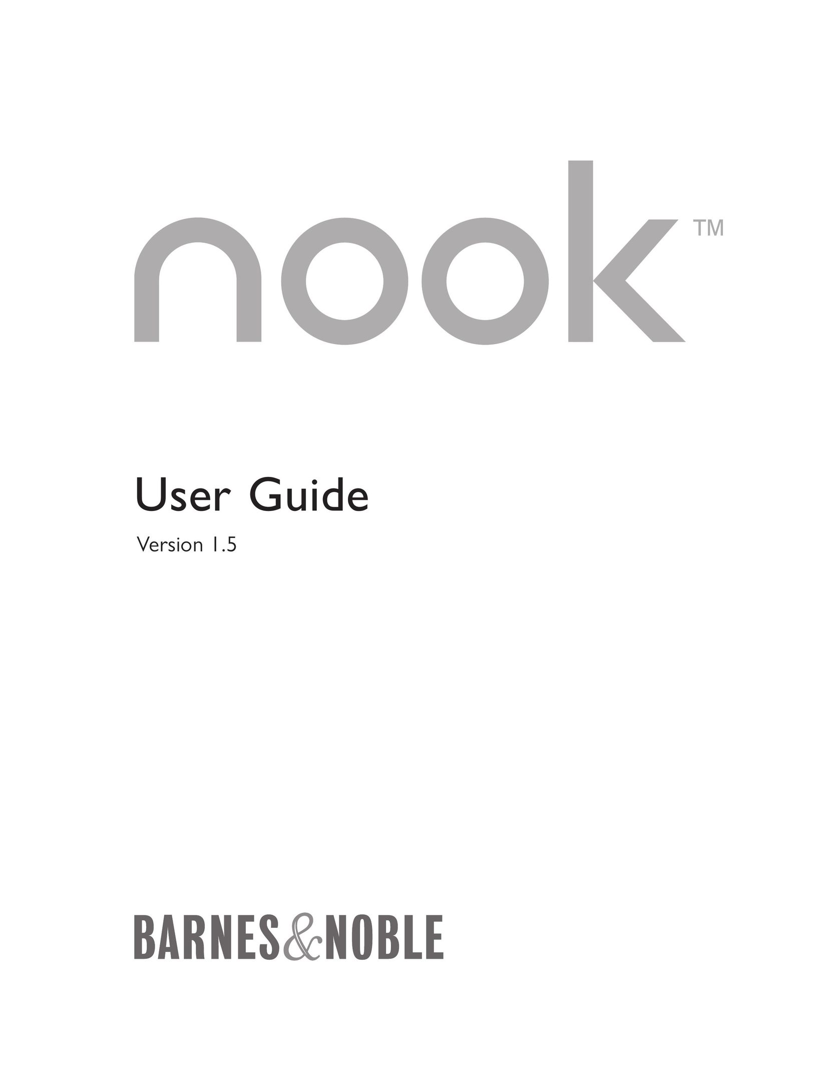 Barnes & Noble BNRV100 eBook Reader User Manual