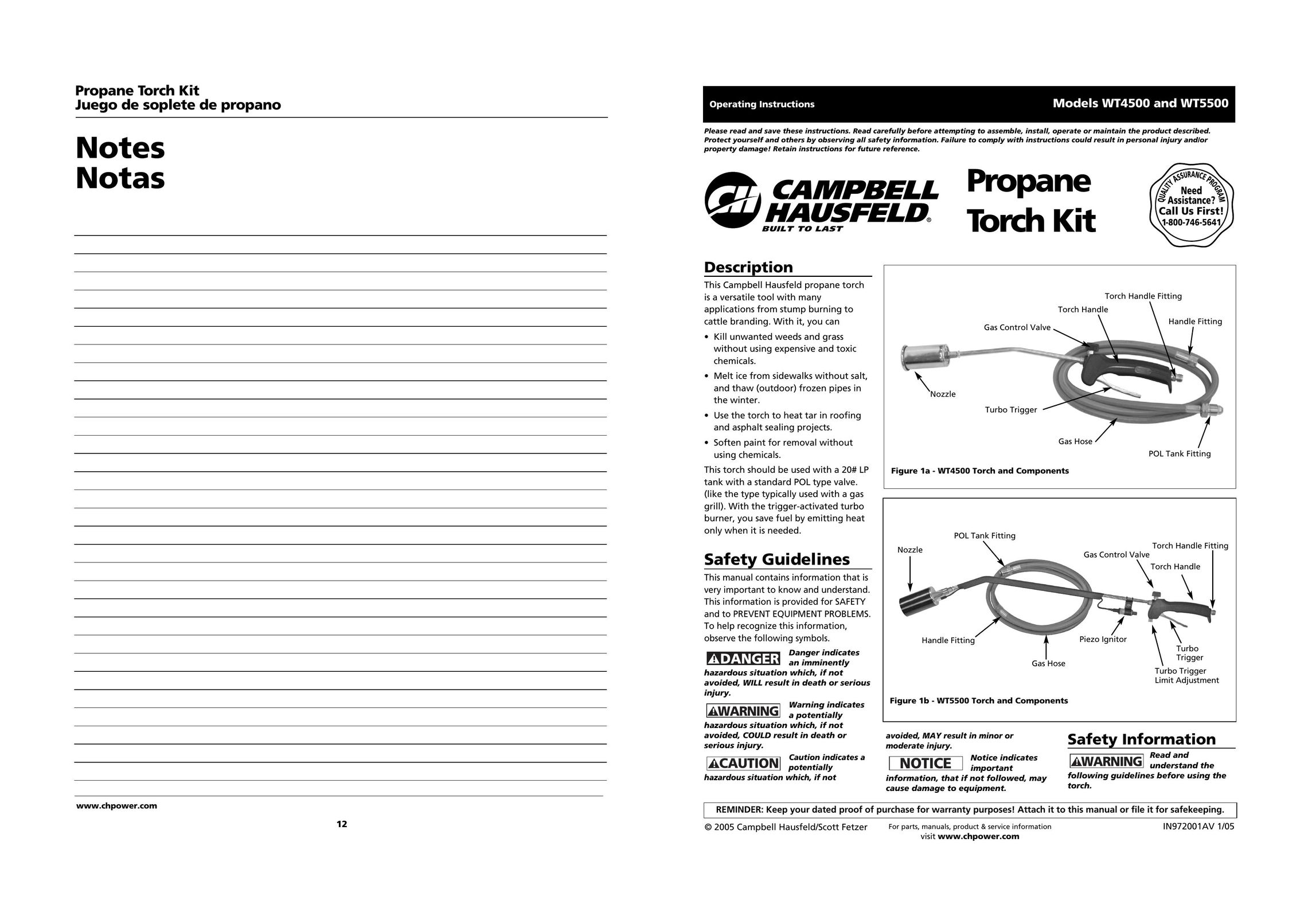 Campbell Hausfeld WT4500 eBook Reader User Manual