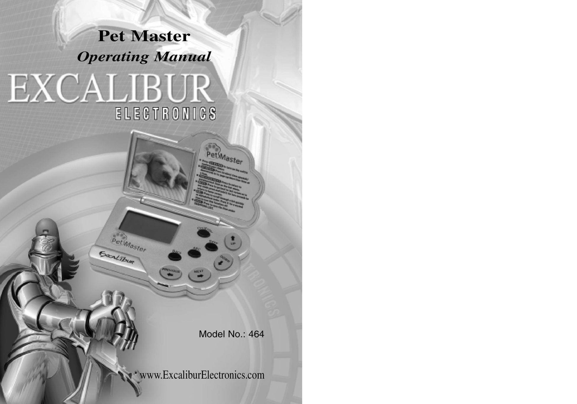 Excalibur electronic 464 eBook Reader User Manual