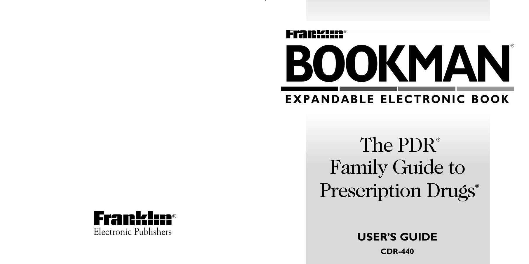 Franklin CDR-440 eBook Reader User Manual