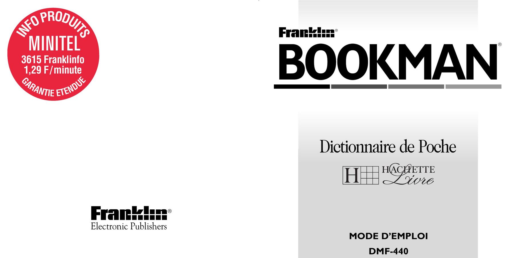 Franklin DMF-440 eBook Reader User Manual