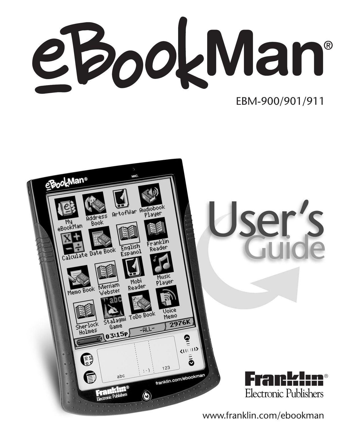 Franklin EBM-901 eBook Reader User Manual