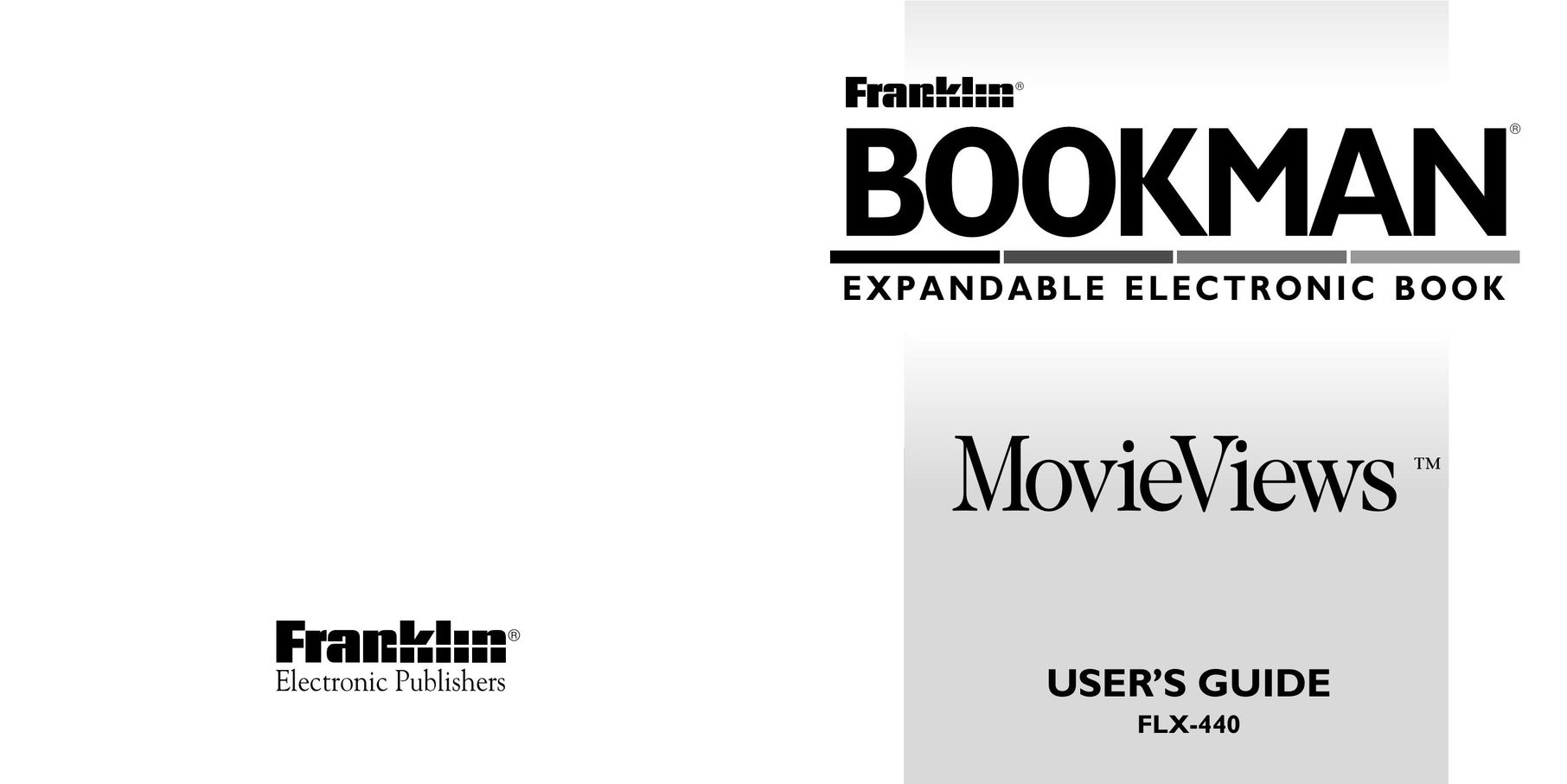 Franklin FLX-440 eBook Reader User Manual