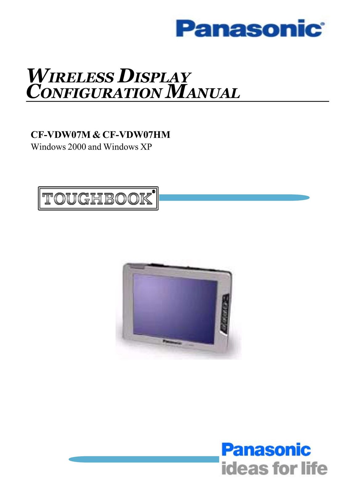 Panasonic CF-VDW07M eBook Reader User Manual