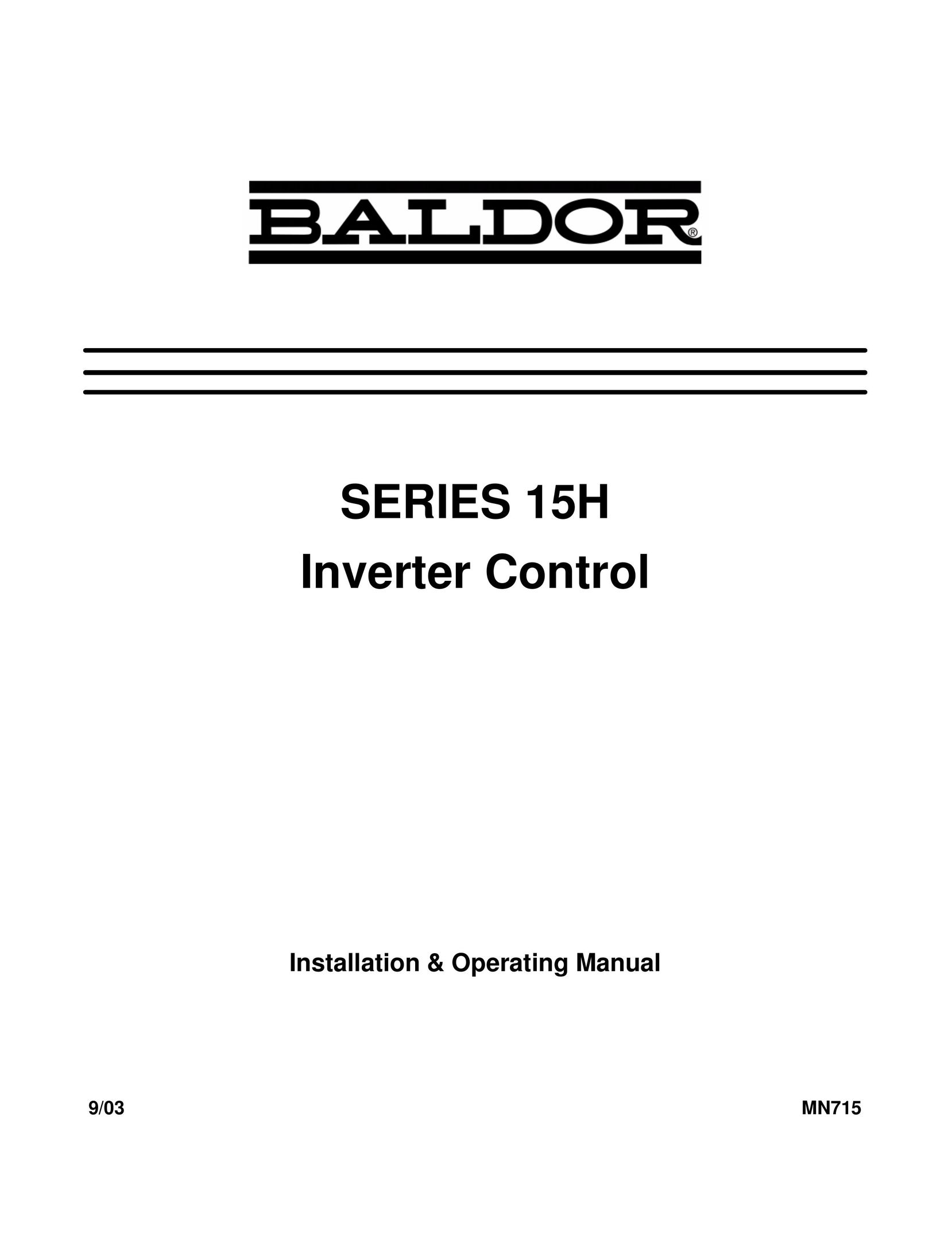 Baldor 15H Electric Pencil Sharpener User Manual