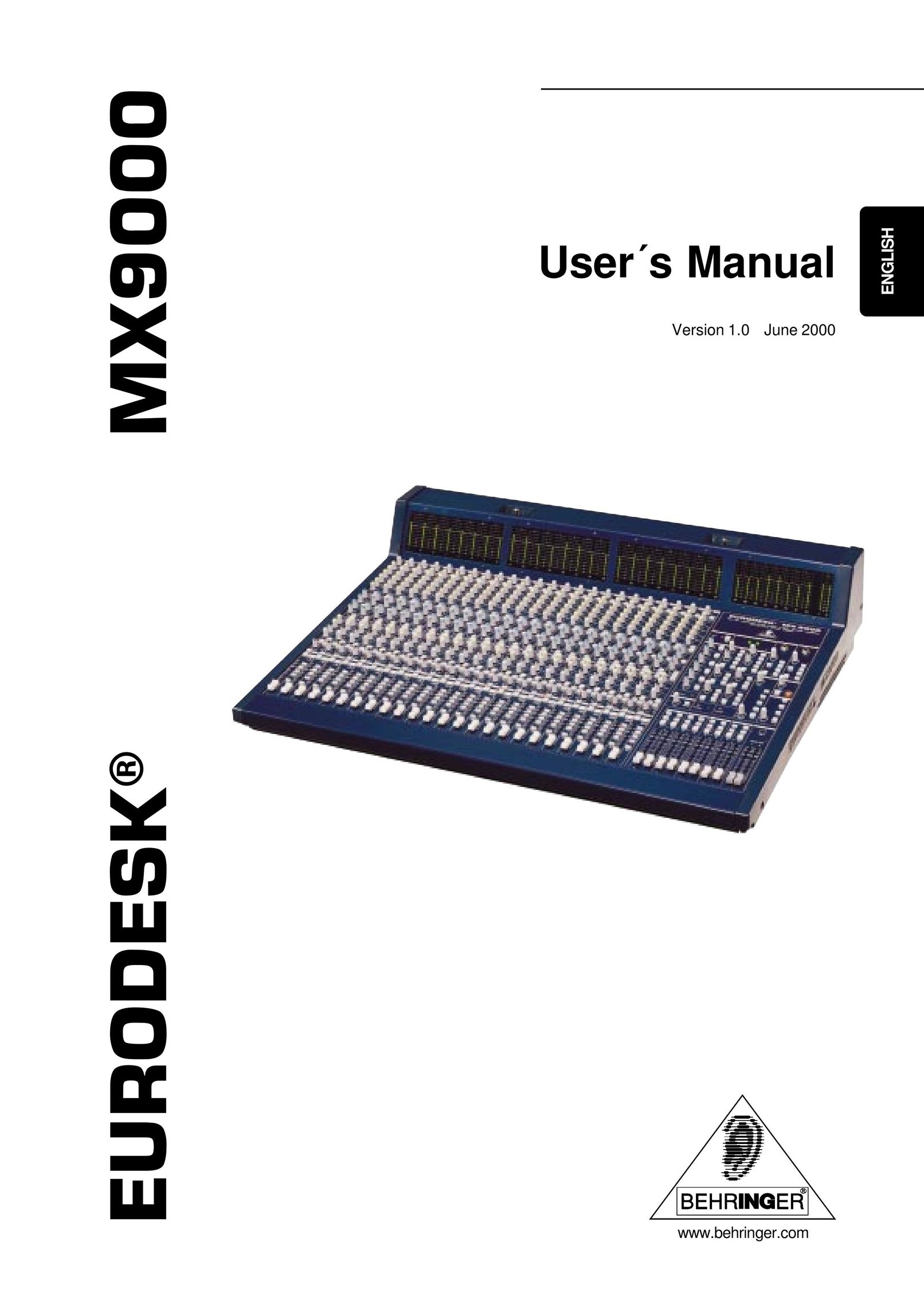 Behringer MX9000 Electronic Accessory User Manual