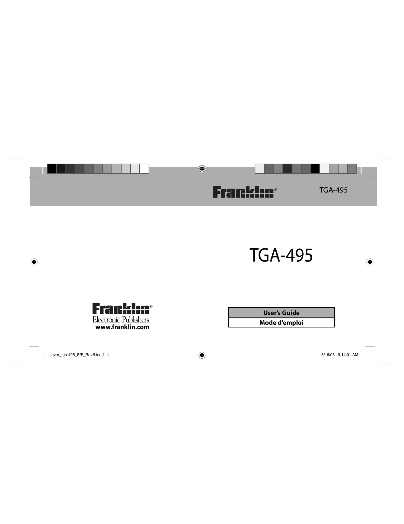 Franklin TGA-495 Electronic Accessory User Manual