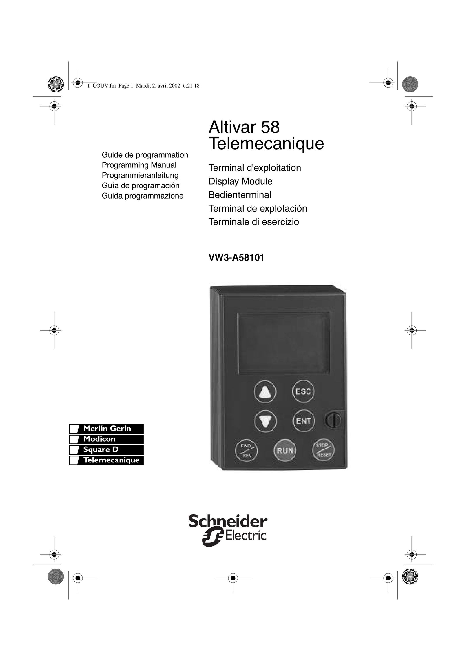 Schneider Electric altivar 58 telemecanique Electronic Accessory User Manual
