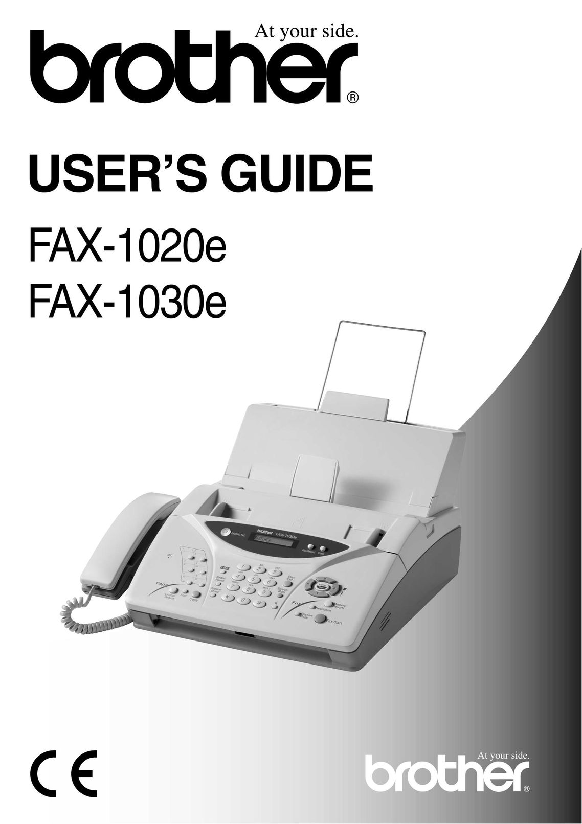 Brother 1030e Fax Machine User Manual
