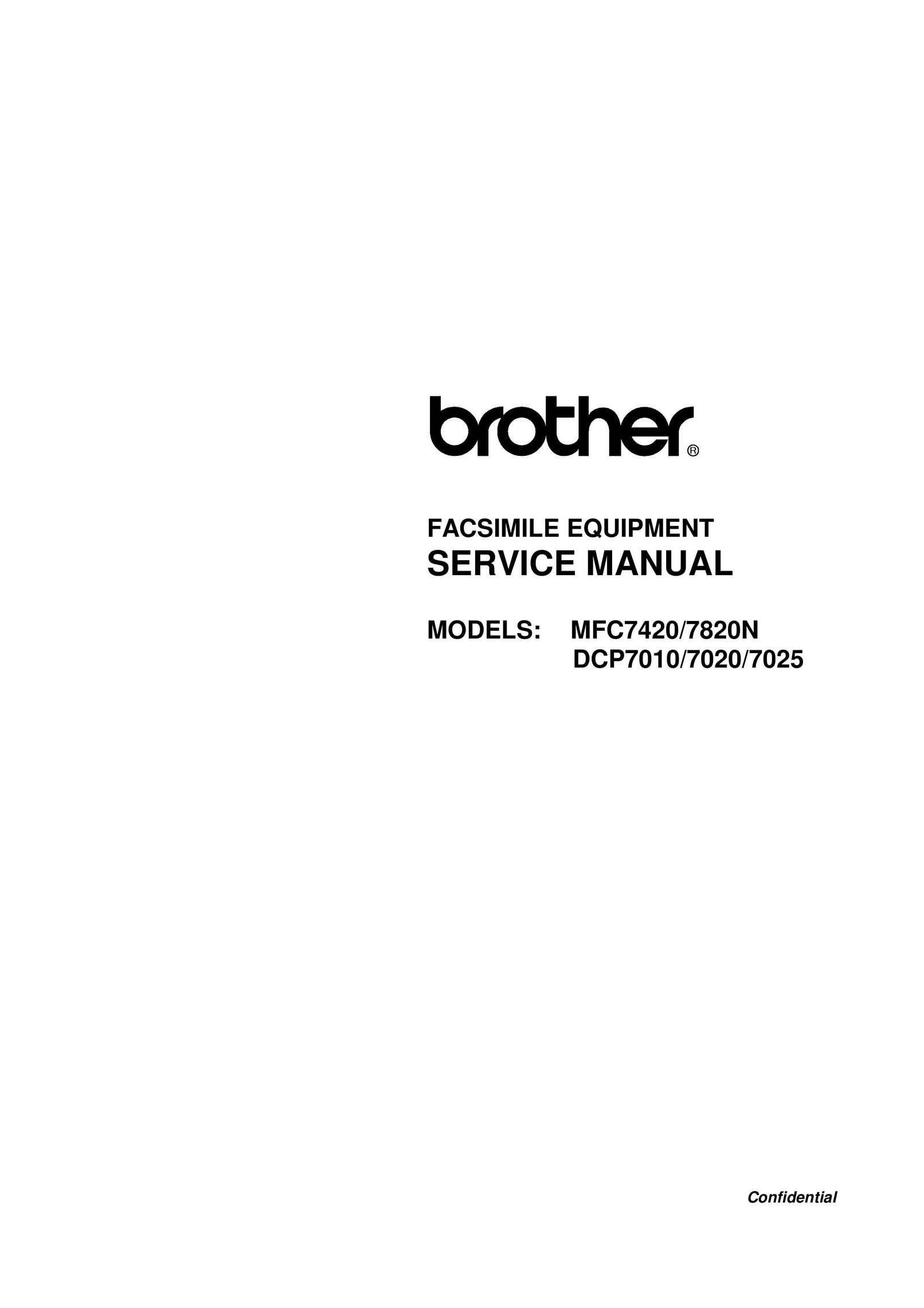 Brother DCP7010 Fax Machine User Manual