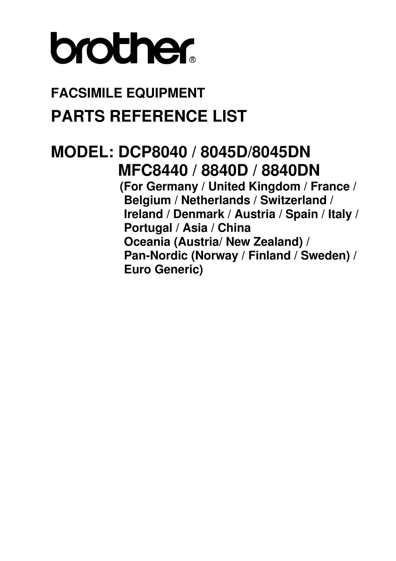 Brother DCP8040 Fax Machine User Manual
