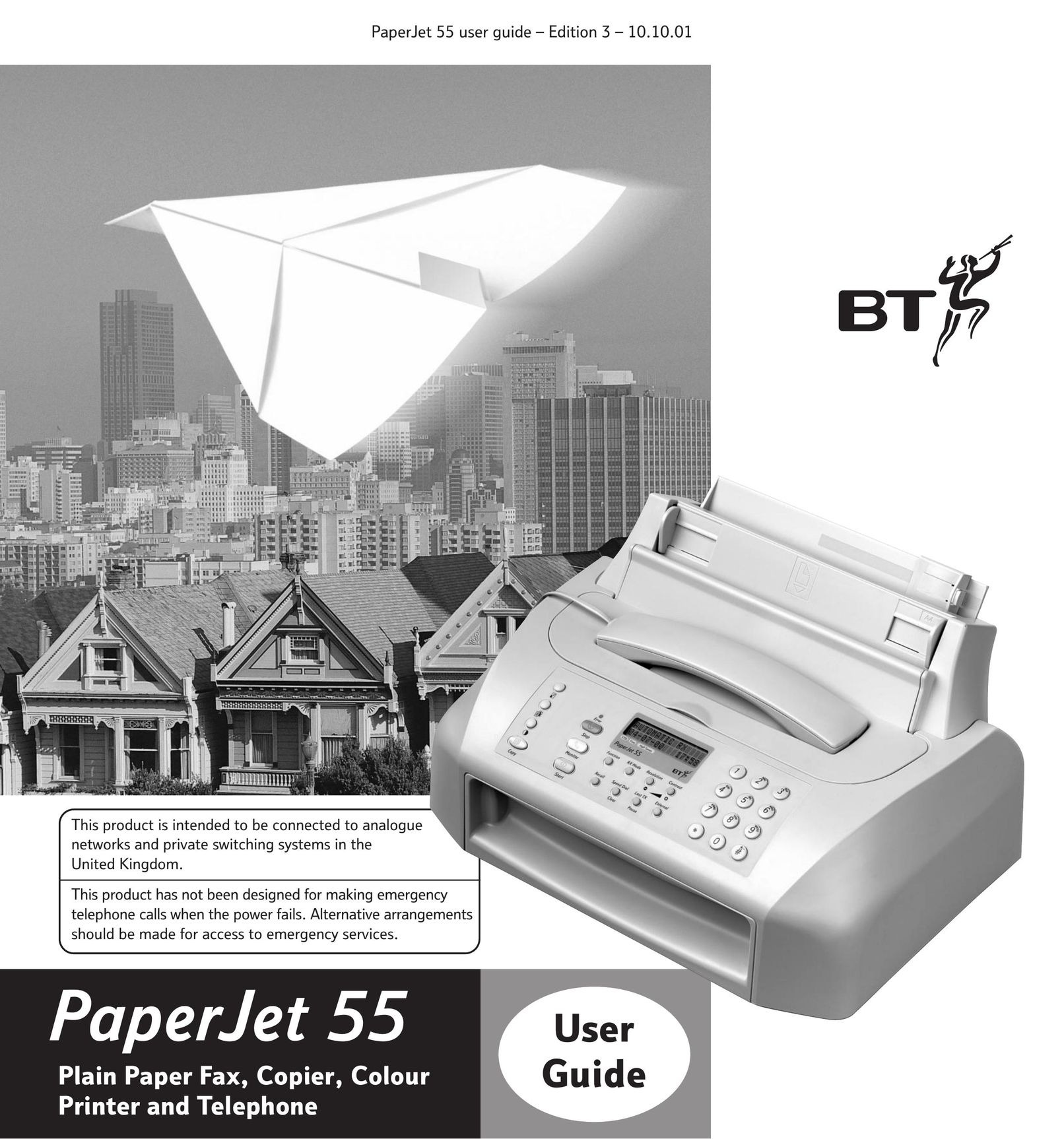 BT 55 Fax Machine User Manual