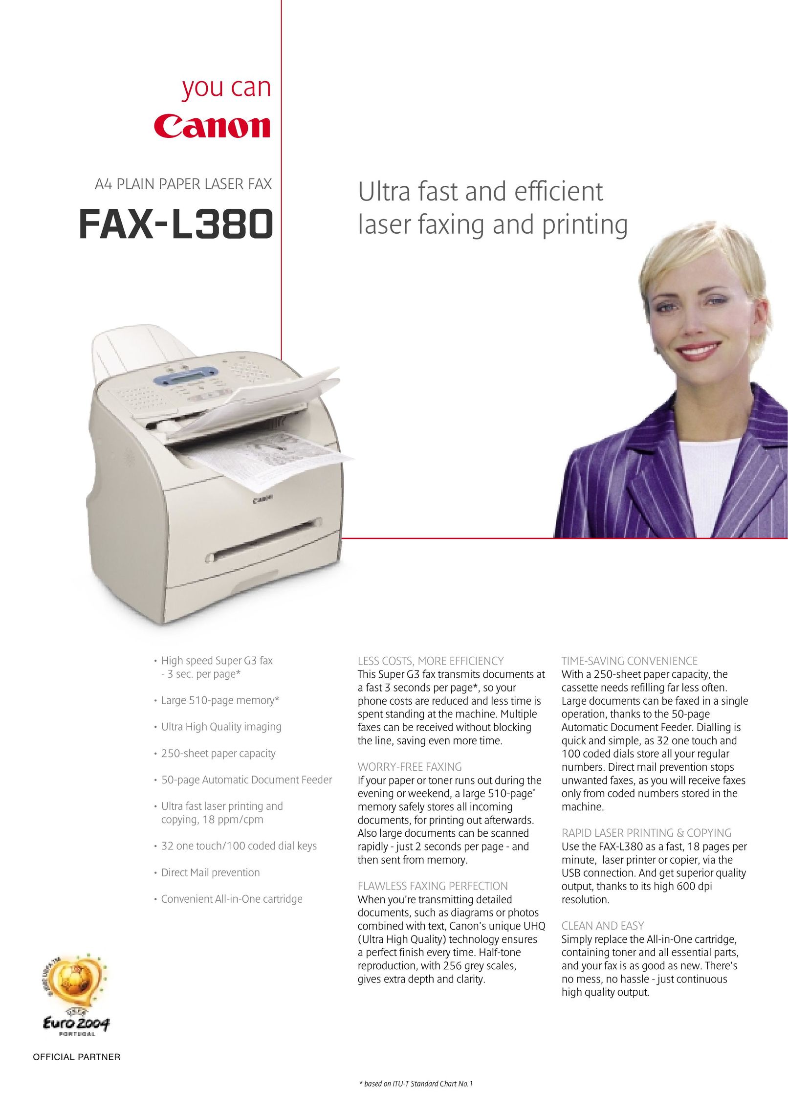 Canon FAX-L380 Fax Machine User Manual