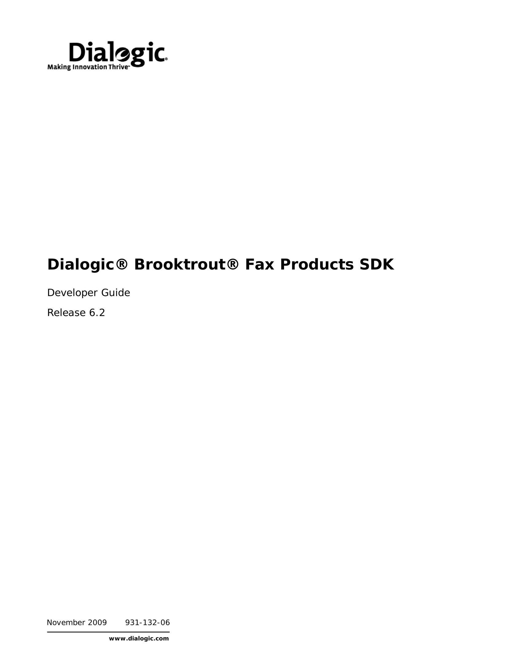 Dialogic 6.2 Fax Machine User Manual
