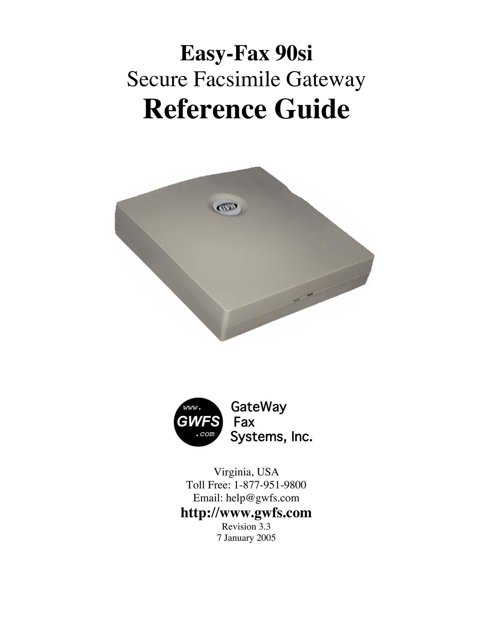 GateWay Fax Systems Easy-Fax 90si Fax Machine User Manual