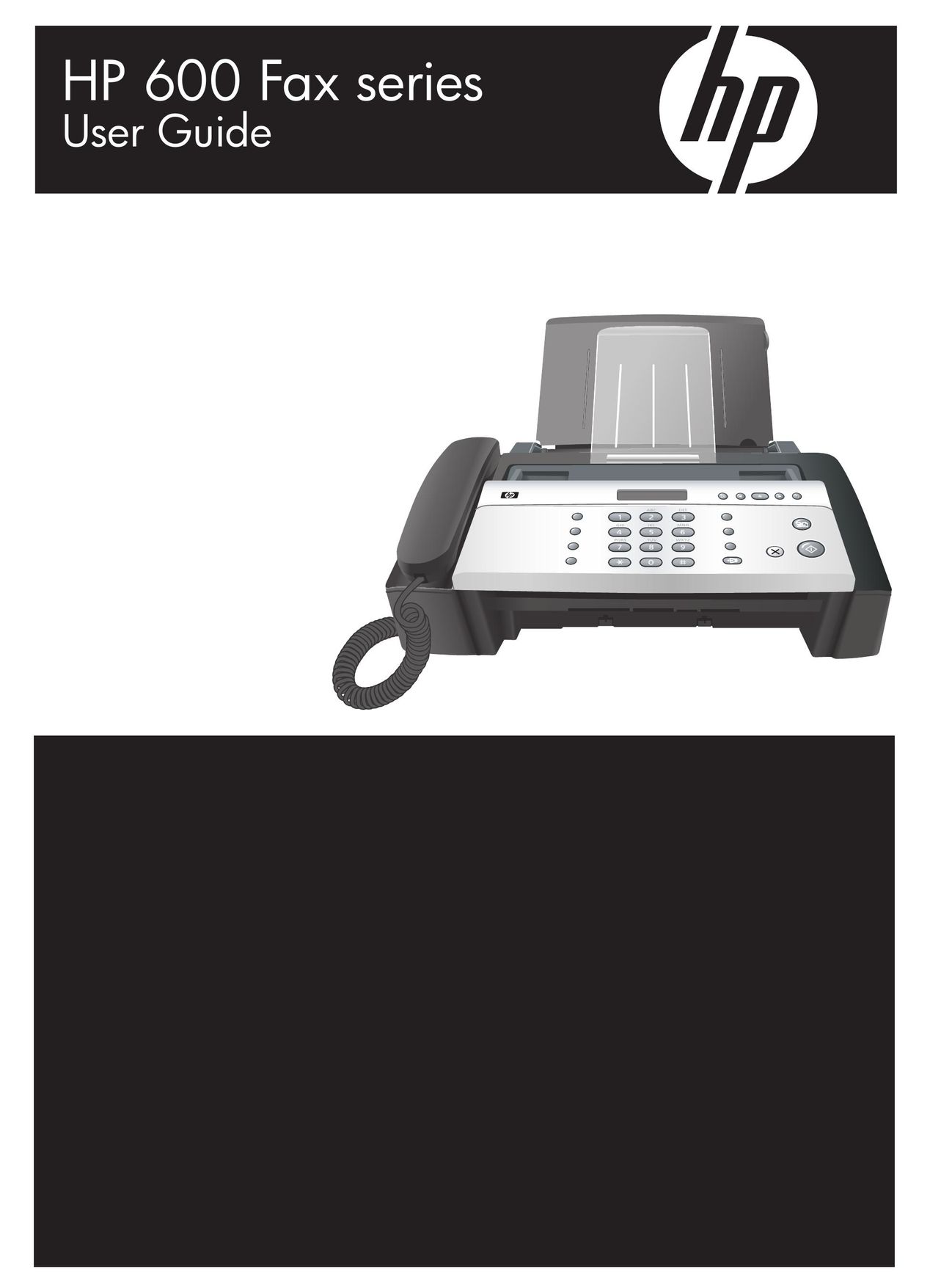 HP (Hewlett-Packard) HP 600 Fax Machine User Manual