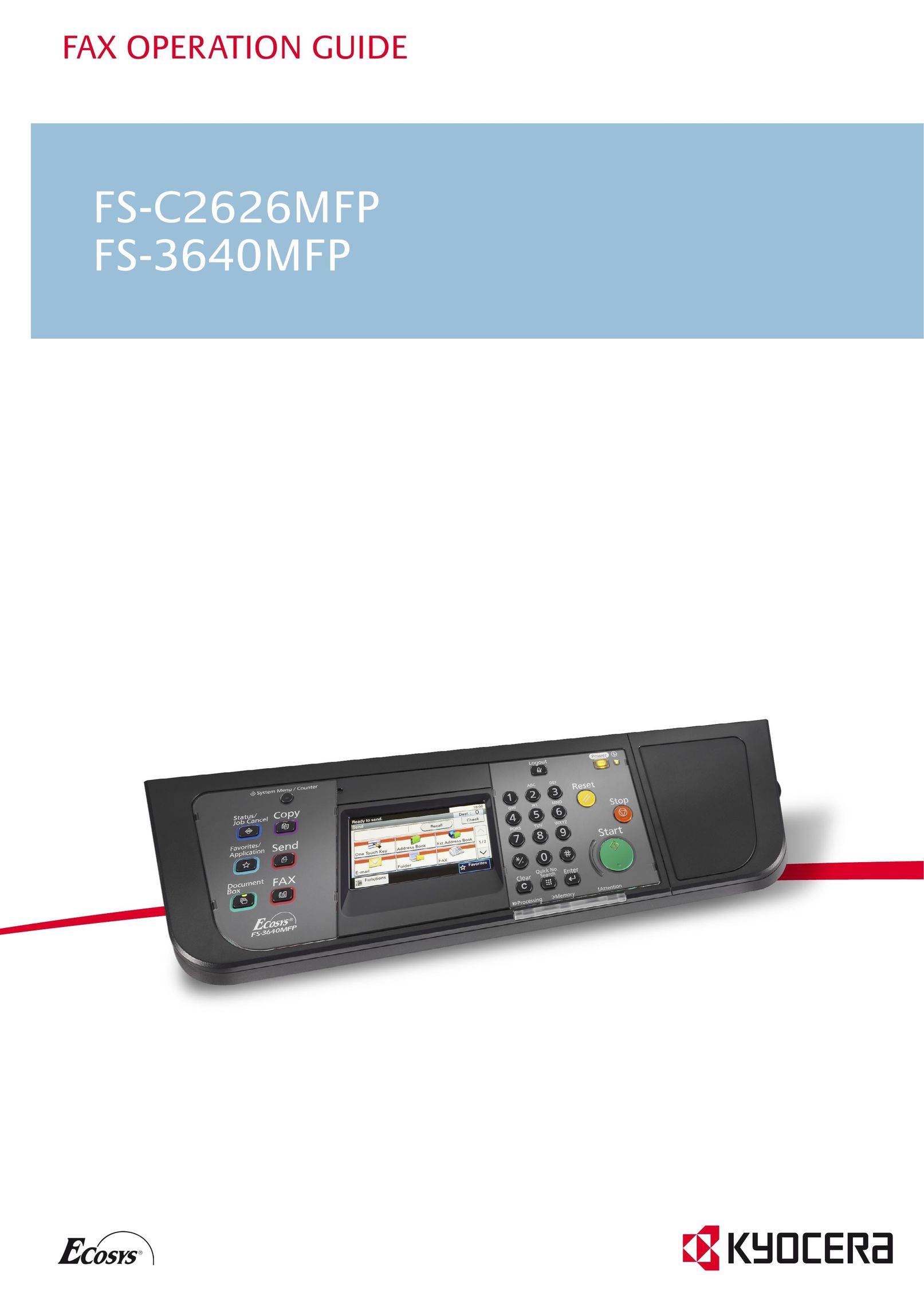 Kyocera FS-3640MFP Fax Machine User Manual