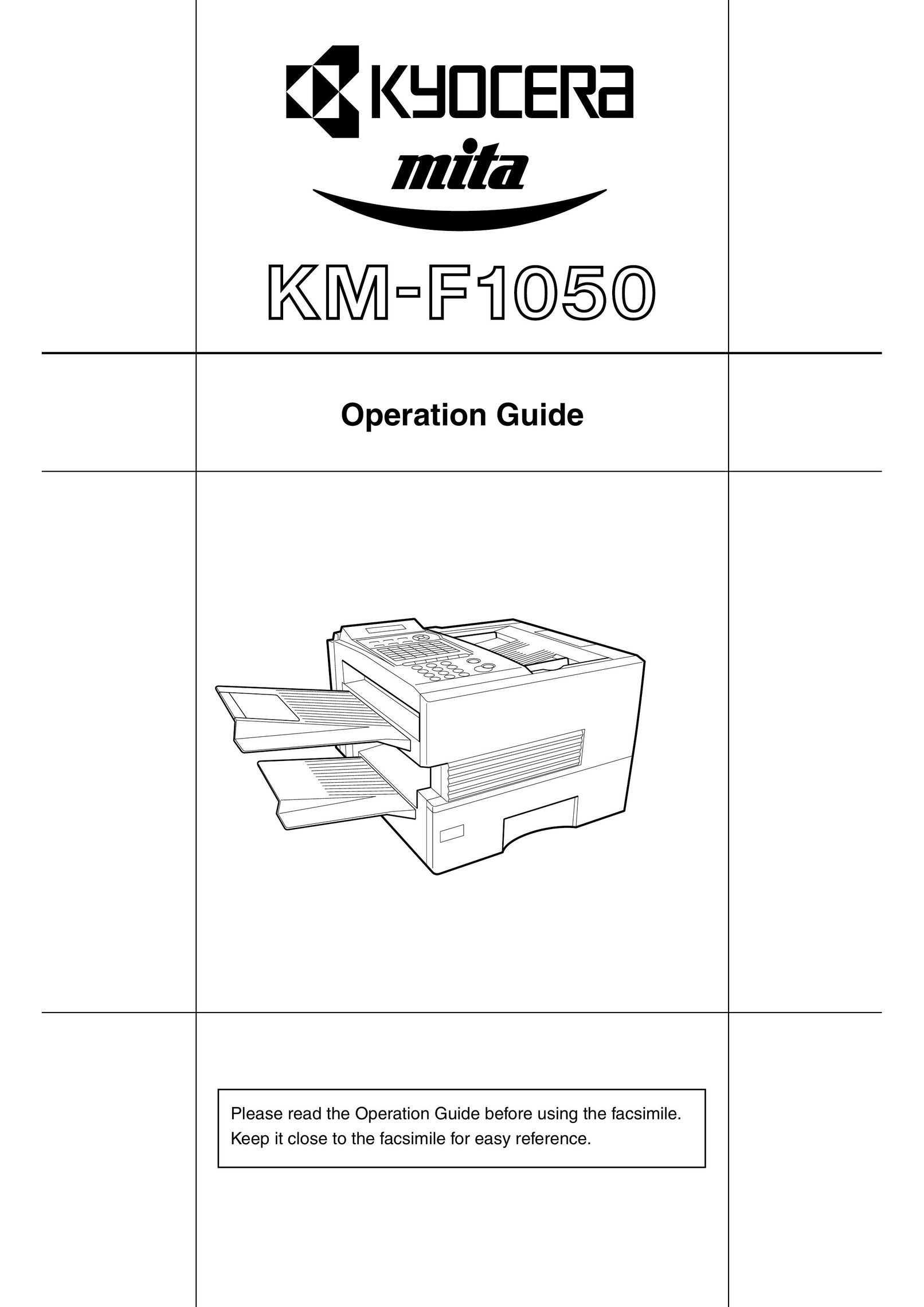 Kyocera km-f1050 Fax Machine User Manual