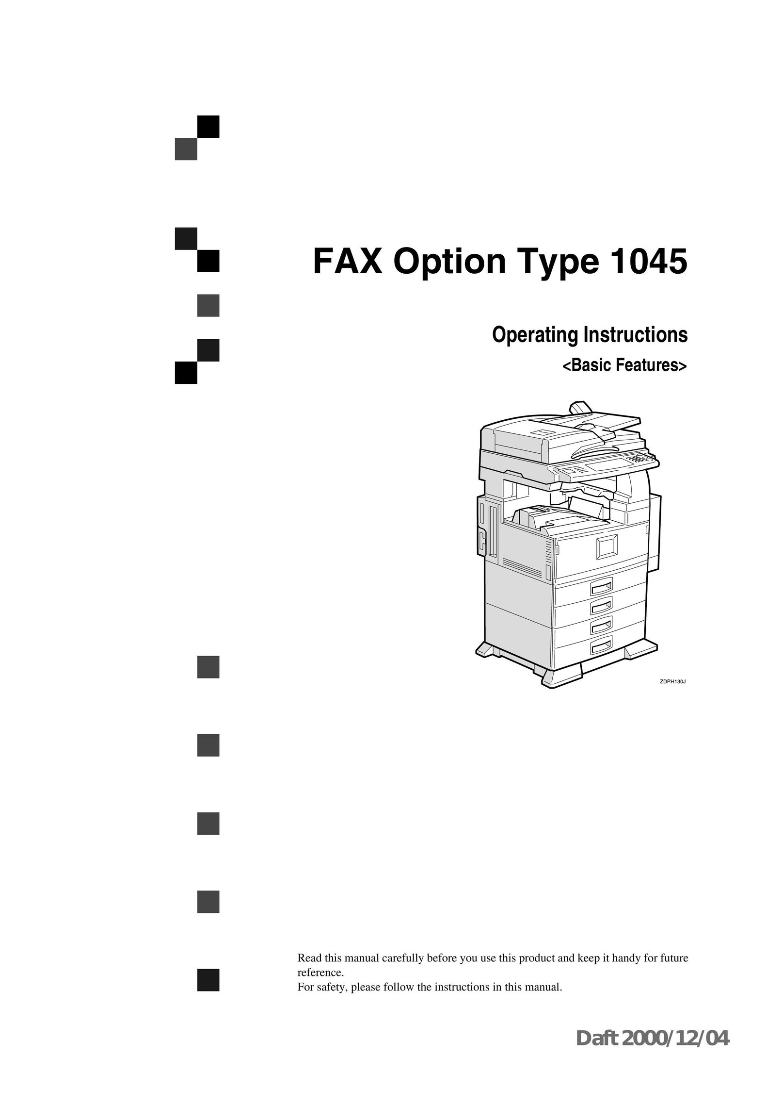 LG Electronics 1045 Fax Machine User Manual